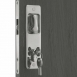 Saloon Sliding Door Locks, Recessed Mount