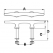 Herreshoff Cleats, Stud Mount