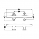 Heavy Duty Cleats, Deck Mount