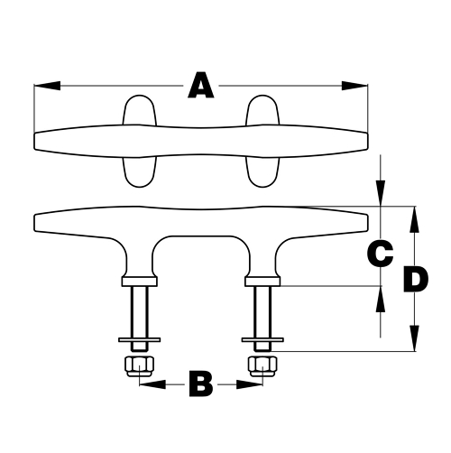 Heavy Duty Cleats, Stud Mount 2