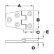 Short Side Hinges, Top Pin