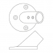 45° Round Rail Bases