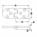 Flush Mount Hinges, Bottom Pin