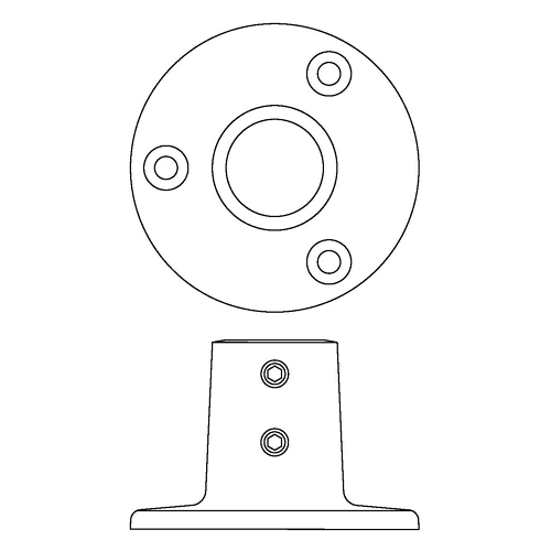 90° Round Rail Bases 2