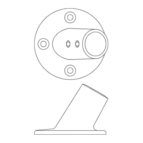 60° Round Rail Bases 2