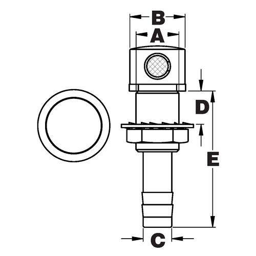 Tank Vents, with Screened Holes 2