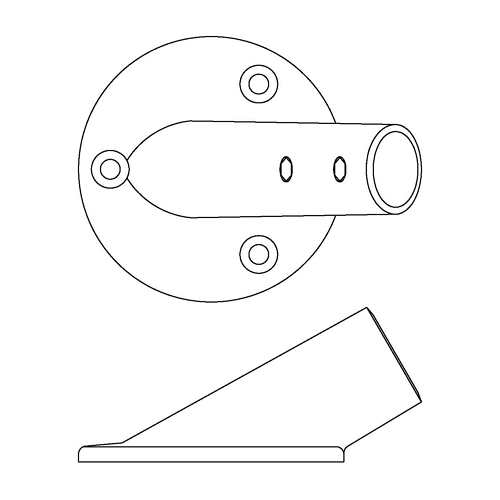 30° Round Rail Bases 2