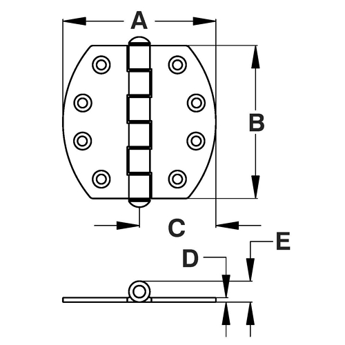 Rounded Edge Hinges 2