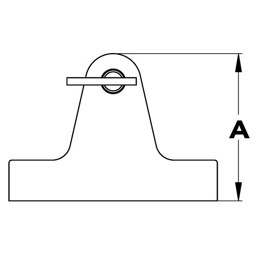 Rail Hinges, Removable Pin 2