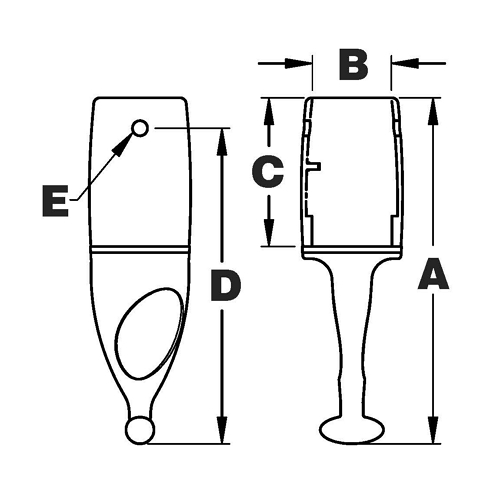 Round Female Removable Top Fittings 2