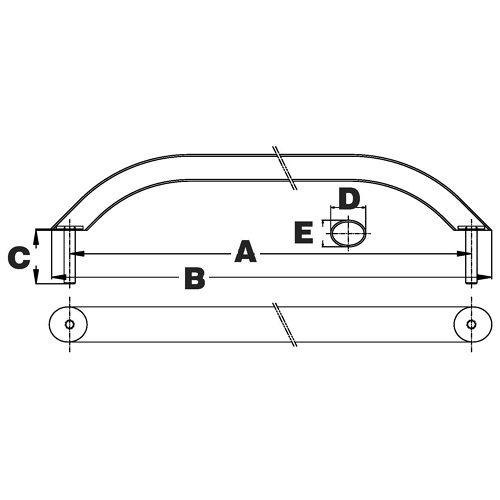 Deluxe Grab Handles, Stud Mount 2
