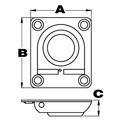 Flush Lift Rings, Stamped 2