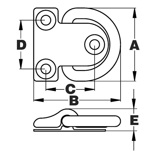 3-Hole Folding Pad Eyes 2