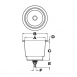 1-Cup Recessed Drink Holders, with Drain