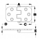 Square Hinges, Bottom Pin