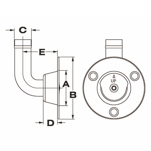 Cleanable Tank Vents, Stamped, 90° 2