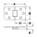 180° Flush Mount Hinges