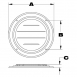 Vents, Round Louvered, with Screen