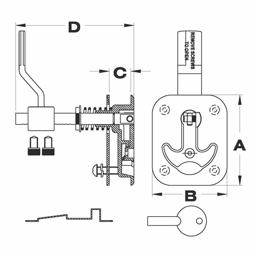 T-Bar Latches, Compression Fit 2