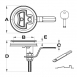 2-3/8” Lift Handles, Compression Fit