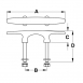Arch Cleats, Stud Mount