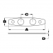 Flush Cleat Backing Plates, Large
